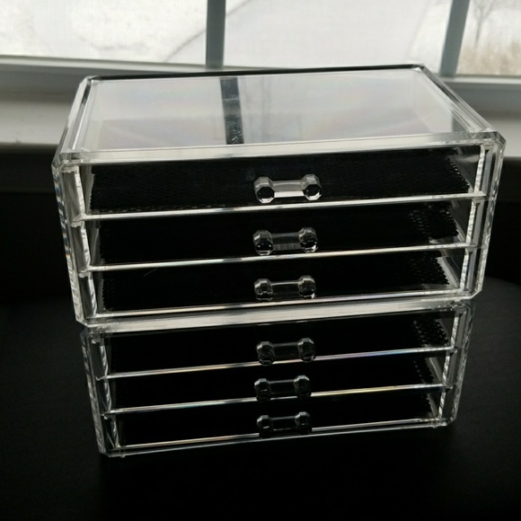 accessories 2 acrylic 3 drawer make up organizers poshmark